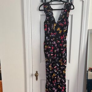 Old Navy Black Floral Maxi Dress